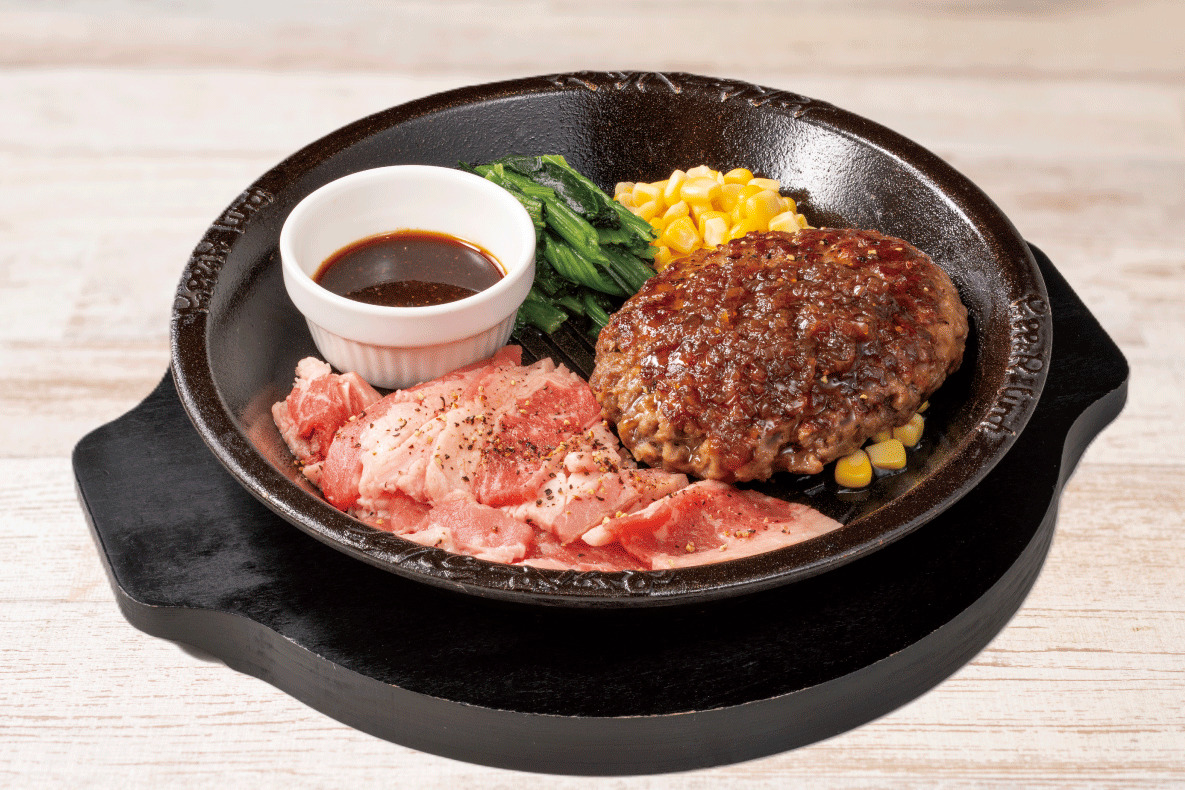 NEW！カルビ＆肉塊ハンバーグ