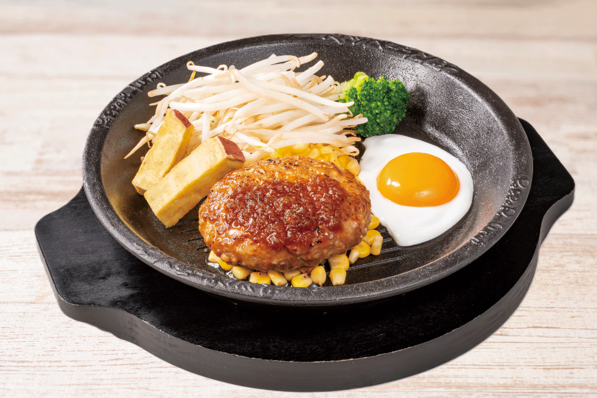 ハンバーグステーキ 目玉焼き付き