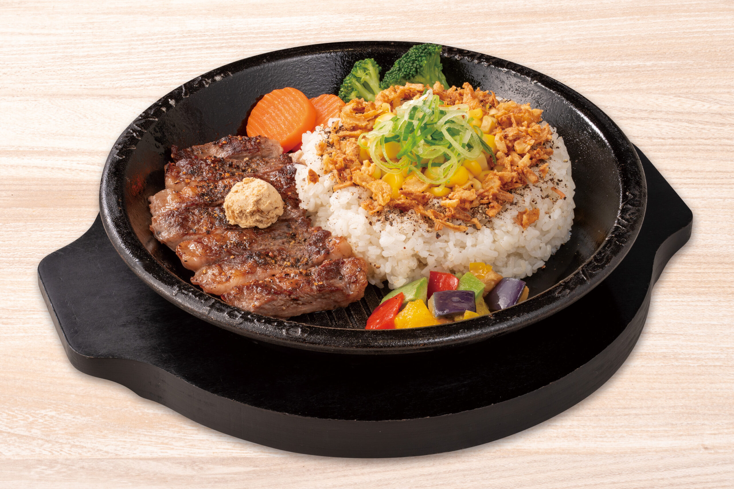 【期間限定】カルビステーキ＆Spicyカレー焼飯