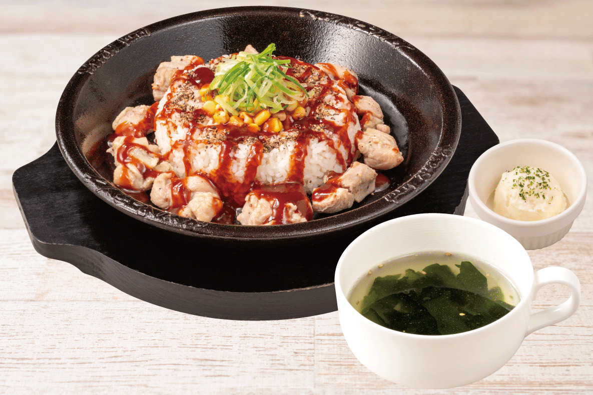 NEW!<店舗限定>【平日限定】BBQチキンペッパーライスセット