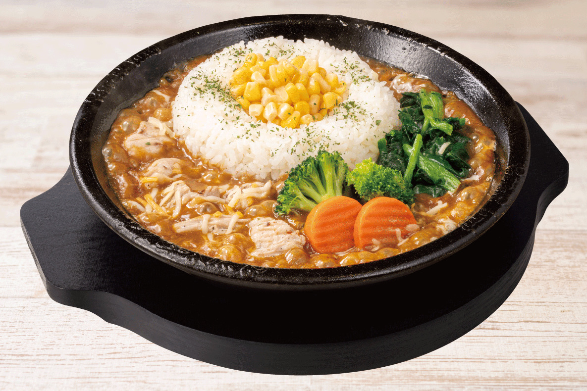 NEW！＜店舗限定＞沸騰ぐつぐつ焼カレー(野菜チキン)