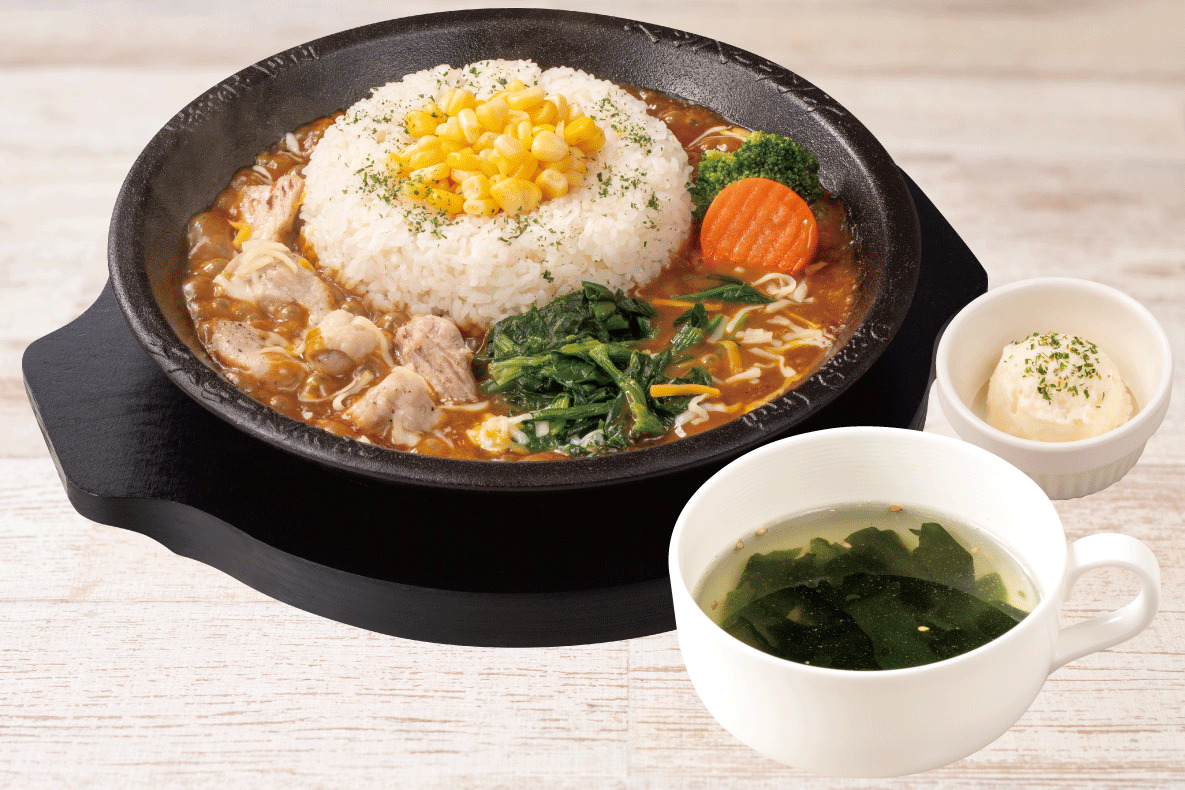NEW!<店舗限定>【平日限定】ほうれん草チキンカレーセット